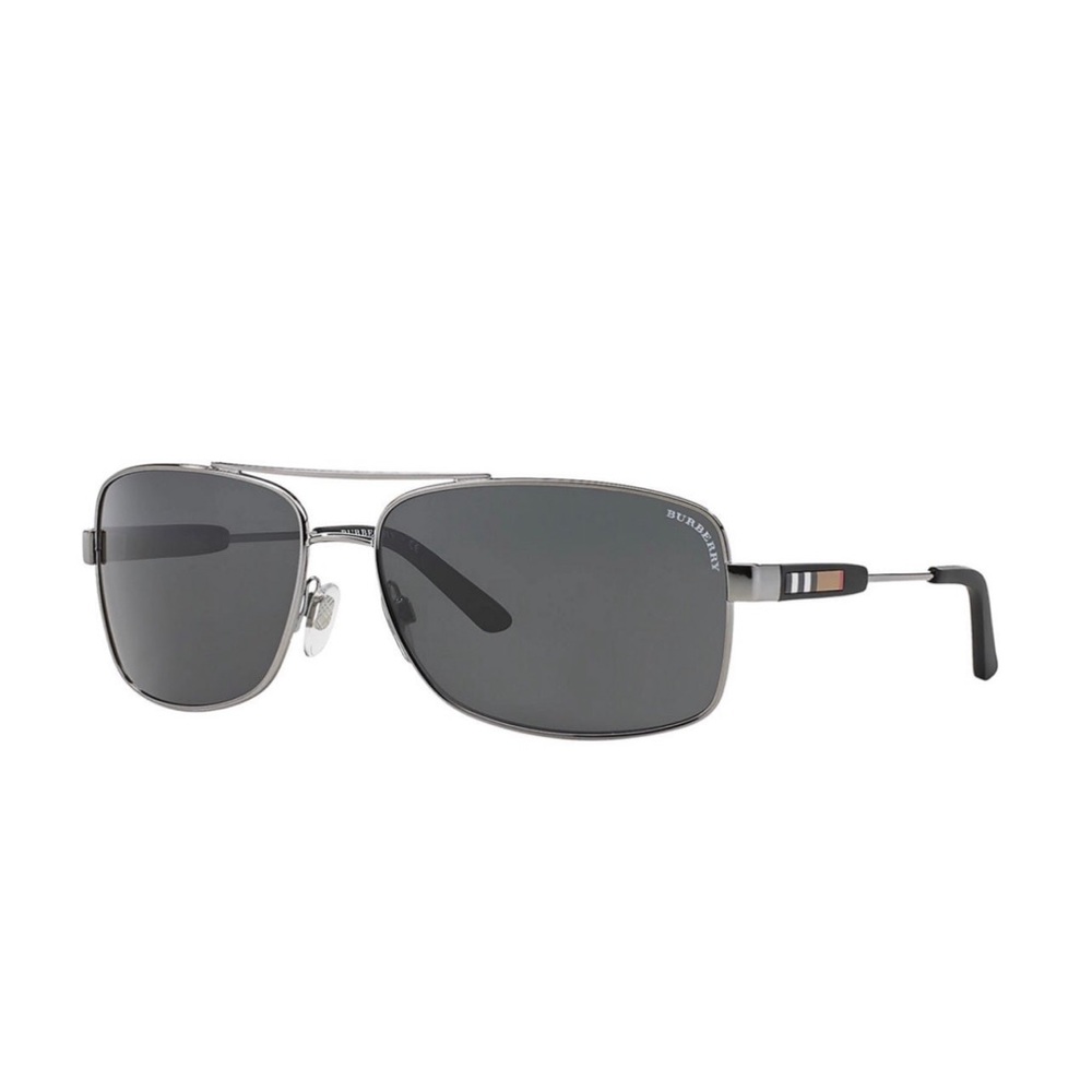 Burberry Gunmetal Gray Mens Sunglasses - Picture 7 of 7